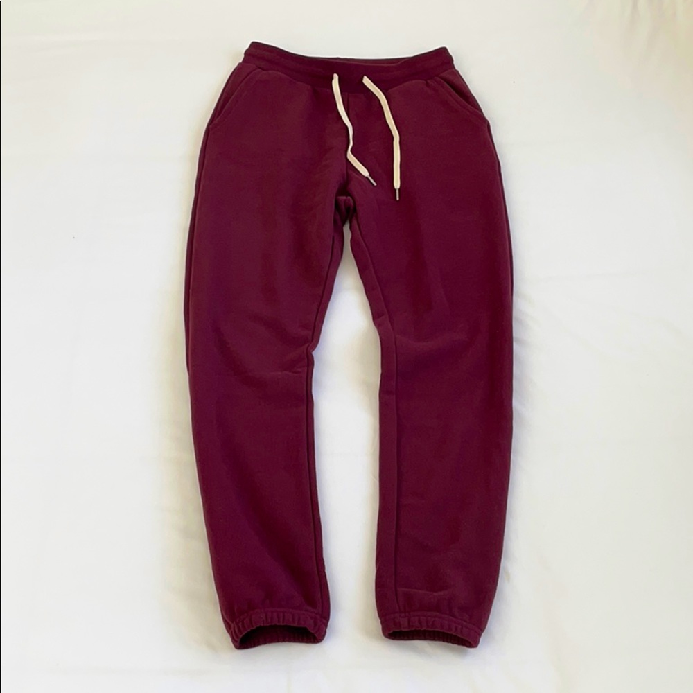 John Elliott LA Sweatpants - Maroon “Circus”